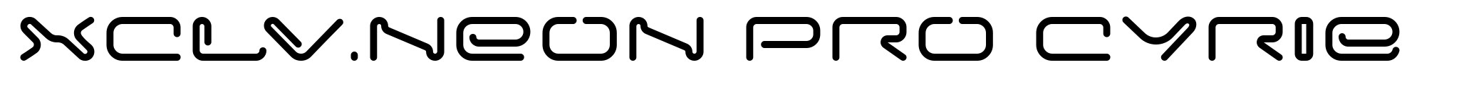 XCLV.NEON Pro Cyrillic Bold image